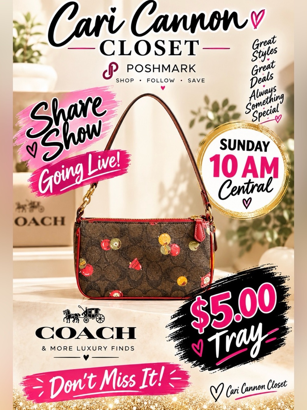 Going live on Sundays 10 AM central share show